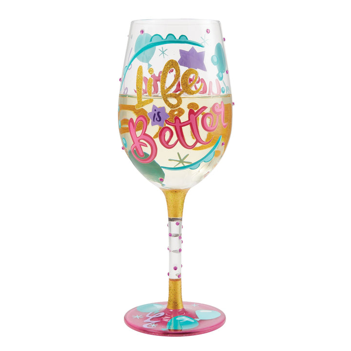 Life When Retired Wine Glass by Lolita