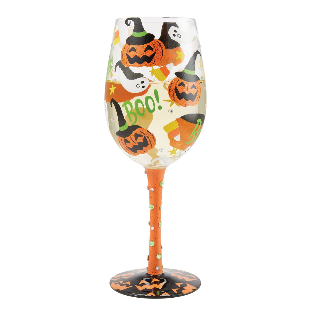 Halloween Spook-Tacular Wine Glass by Lolita