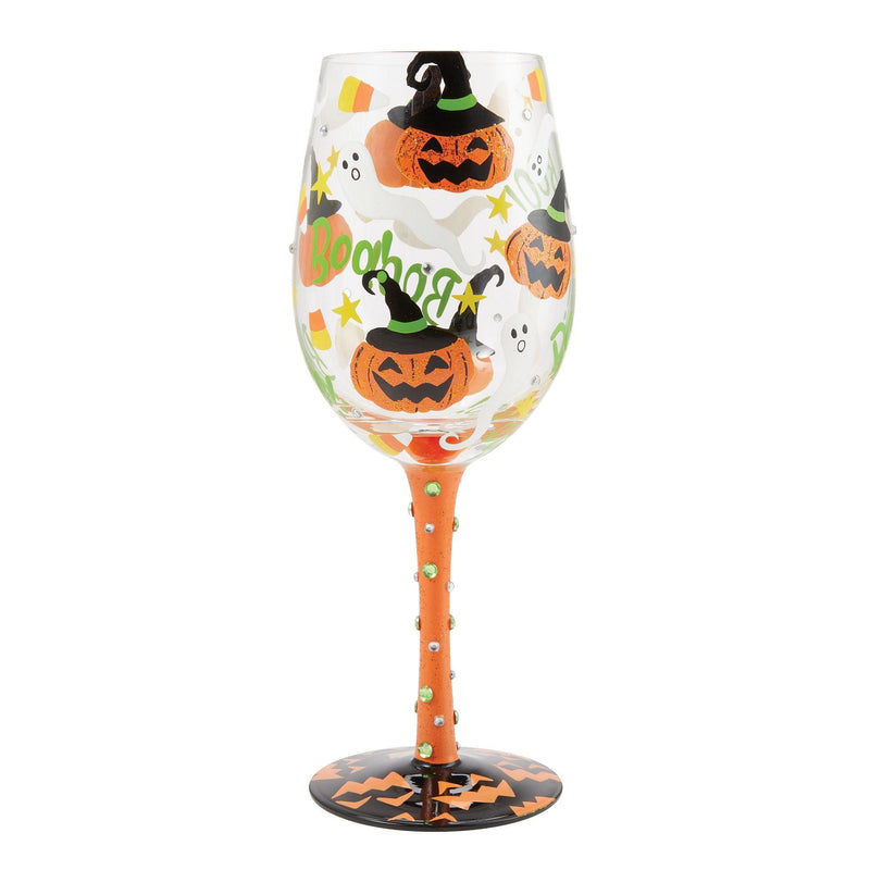 Halloween Spook-Tacular Wine Glass by Lolita - Enesco Gift Shop