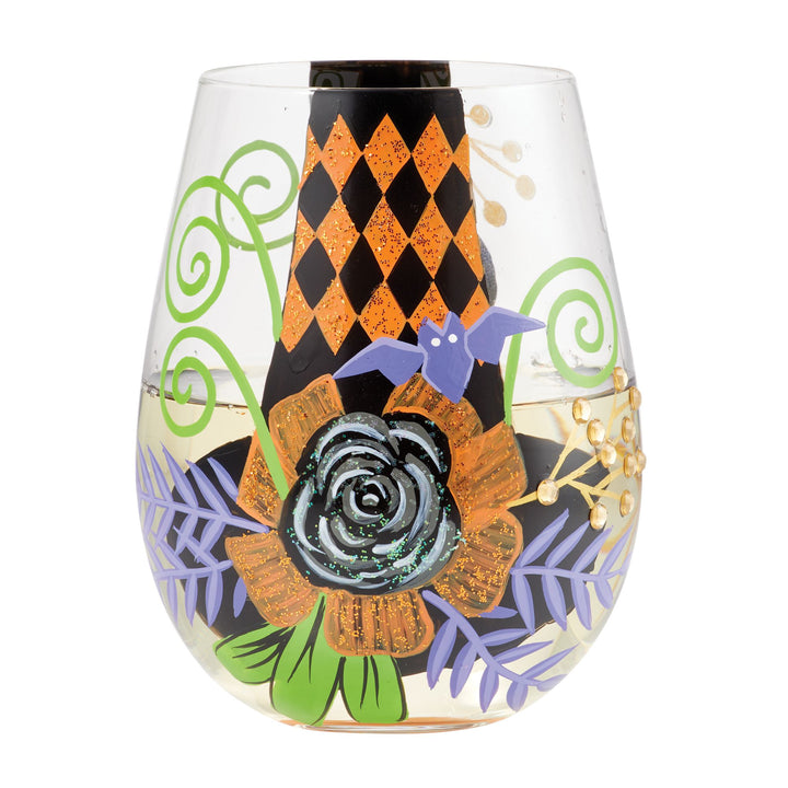 My Fancy Witch Hat Stemless Wine Glass by Lolita