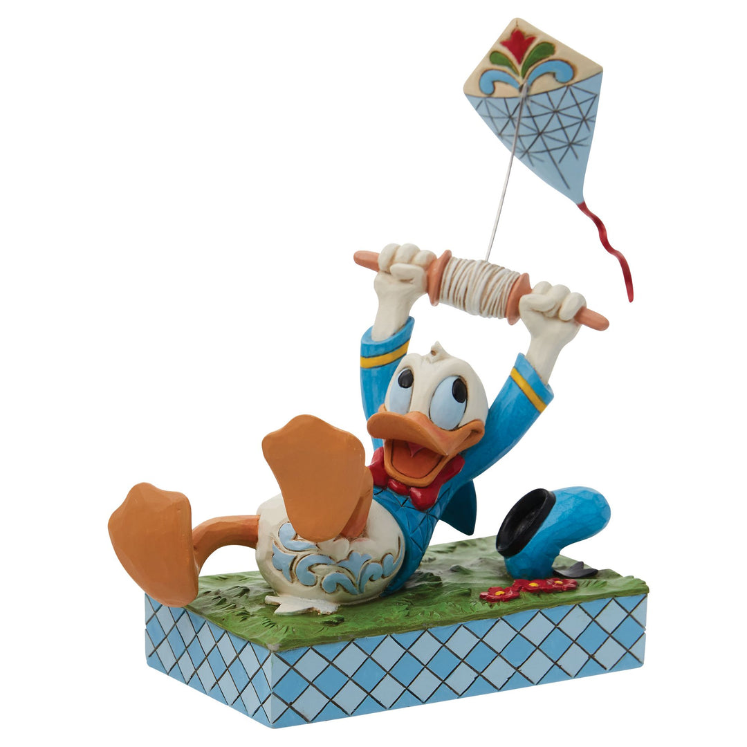 A Flying Duck (Donald Duck with a Kite Figurine) - Disney Traditions by Jim Shore