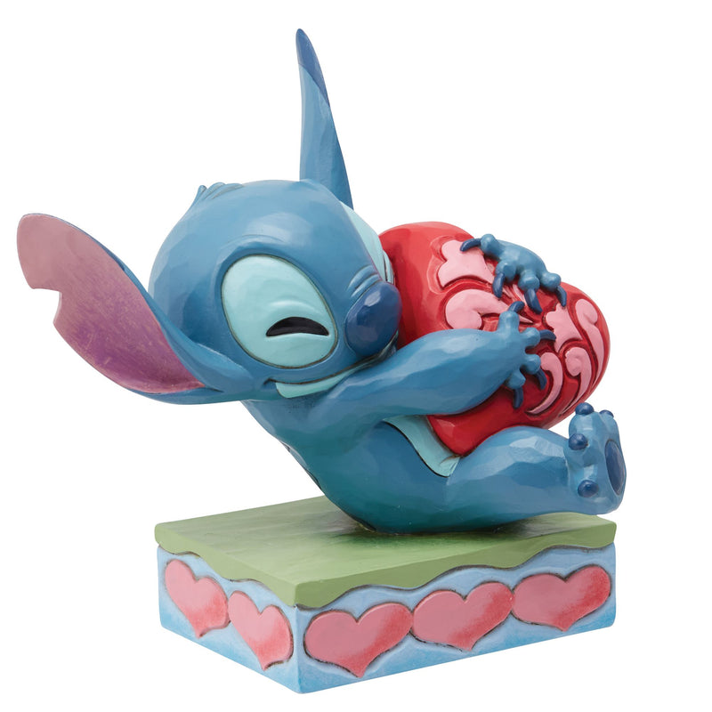 Heart Struck (Stitch Hugging a Heart Figurine) - Disney Traditions by Jim Shore - Enesco Gift Shop