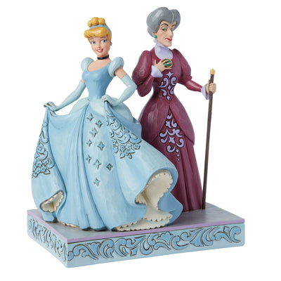 Cruel and Compassionate (Cinderella vs Lady Tremaine Figurine) - Disney Traditions by Jim Shore