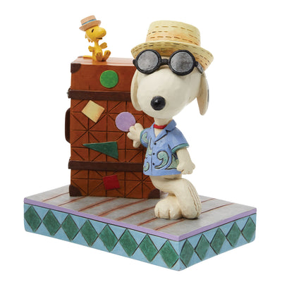 Travelling Pals (Snoopy & Woodstock Vacation Figurine) - Peanuts by Jim Shore - Enesco Gift Shop