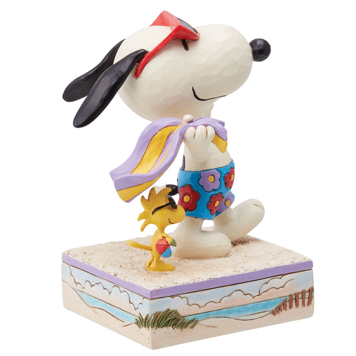 Beach Buddies (Snoopy & Woodstock on the Beach Figurine) - Peanuts by Jim Shore