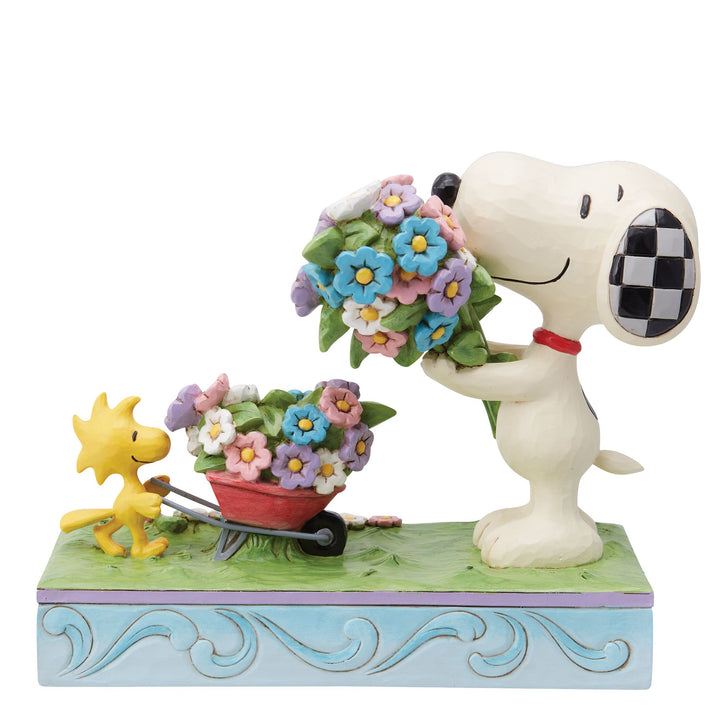 Fresh Picked Blooms (Snoopy and Woodstcok Picking Flowers Figurine) - Peanuts byJim Shore