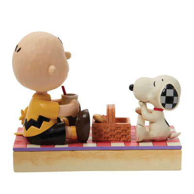 Picnic Pals (Snoopy, Woodstock and Charlie Brown Picnic Figurine) - Peanuts by Jim Shore