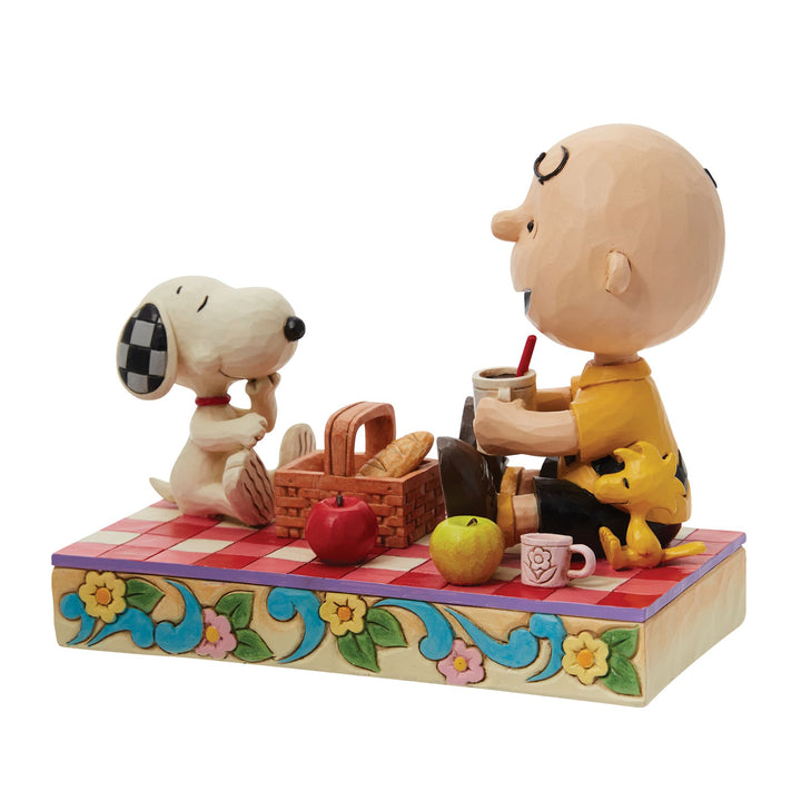 Picnic Pals (Snoopy, Woodstock and Charlie Brown Picnic Figurine) - Peanuts by Jim Shore