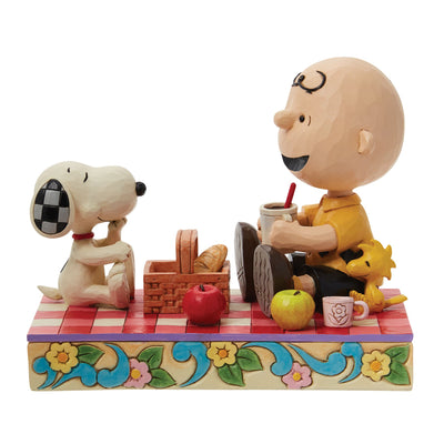 Picnic Pals (Snoopy, Woodstock and Charlie Brown Picnic Figurine) - Peanuts by Jim Shore - Enesco Gift Shop