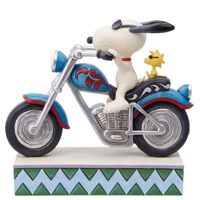 Cool Riders (Snoopy and Woodstock Riding a Motorcycle Figurine) - Peanuts by JimShore - Enesco Gift Shop