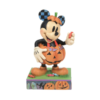 Mick-O-Lantern (Mickey Mouse Pumpkin Costume Figurine) - Disney Traditions by Jim Shore - Enesco Gift Shop