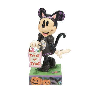 Cat 'n' Mouse (Minnie Mouse Cat Costume Figurine) - Disney Traditions by Jim Shore