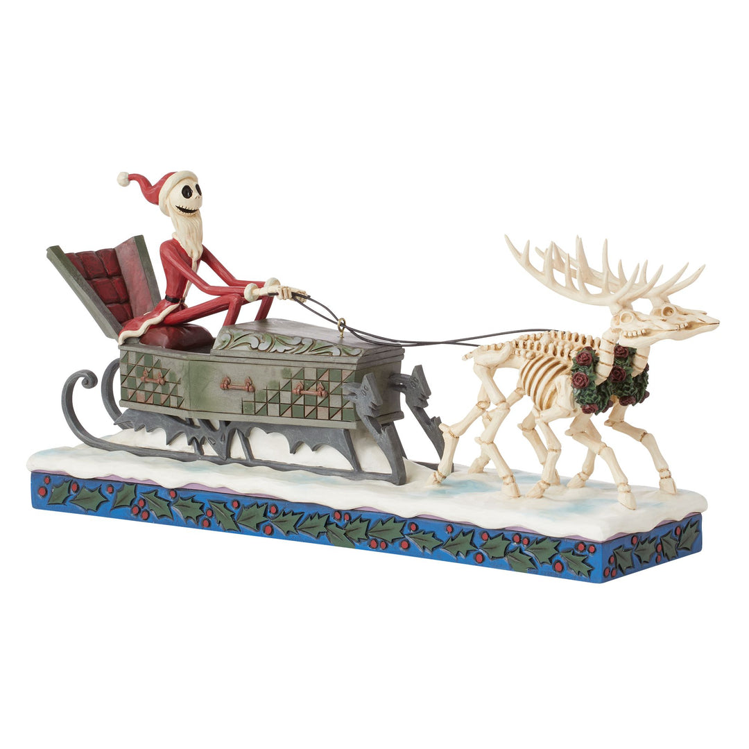 Dash Away Jack (Jack Skellington Sleigh Figurine) - Disney Traditions by Jim Shore