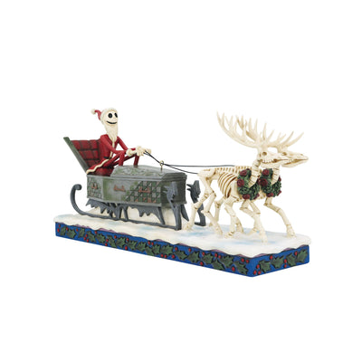 Dash Away Jack (Jack Skellington Sleigh Figurine) - Disney Traditions by Jim Shore - Enesco Gift Shop