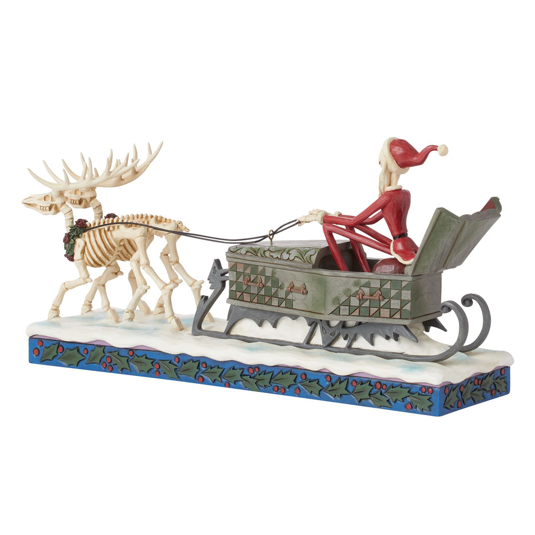 Dash Away Jack (Jack Skellington Sleigh Figurine) - Disney Traditions by Jim Shore