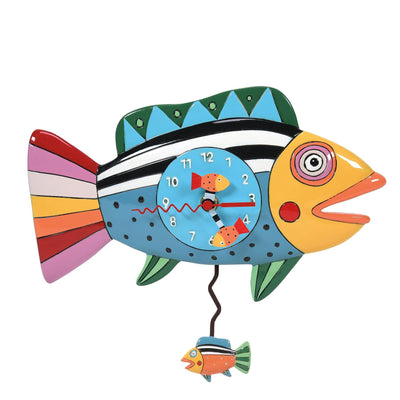 Rainbow Fish Clock by Allen Designs - Enesco Gift Shop