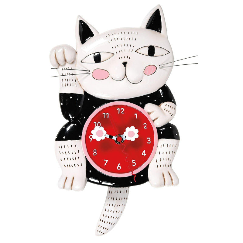 Lucky Cat Clock by Allen Designs - Enesco Gift Shop