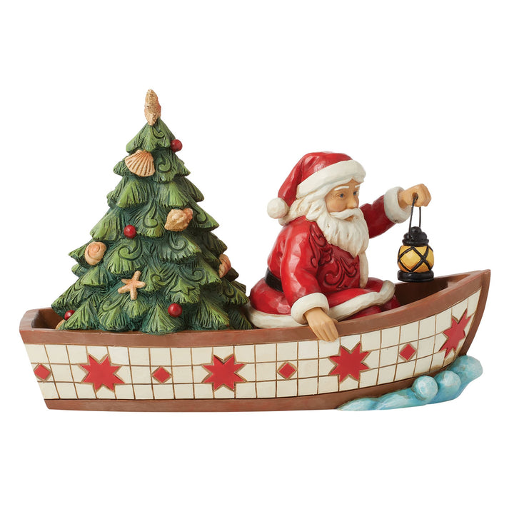 Seas of Giving (Santa in a Boat) - Heartwood Creek by Jim Shore