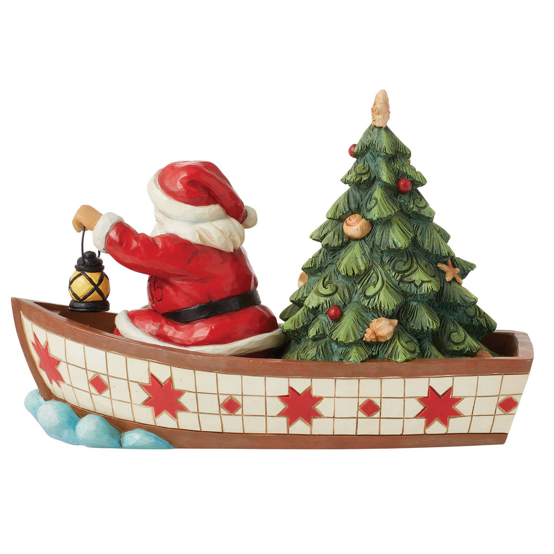 Seas of Giving (Santa in a Boat) - Heartwood Creek by Jim Shore