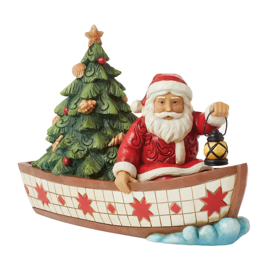 Seas of Giving (Santa in a Boat) - Heartwood Creek by Jim Shore