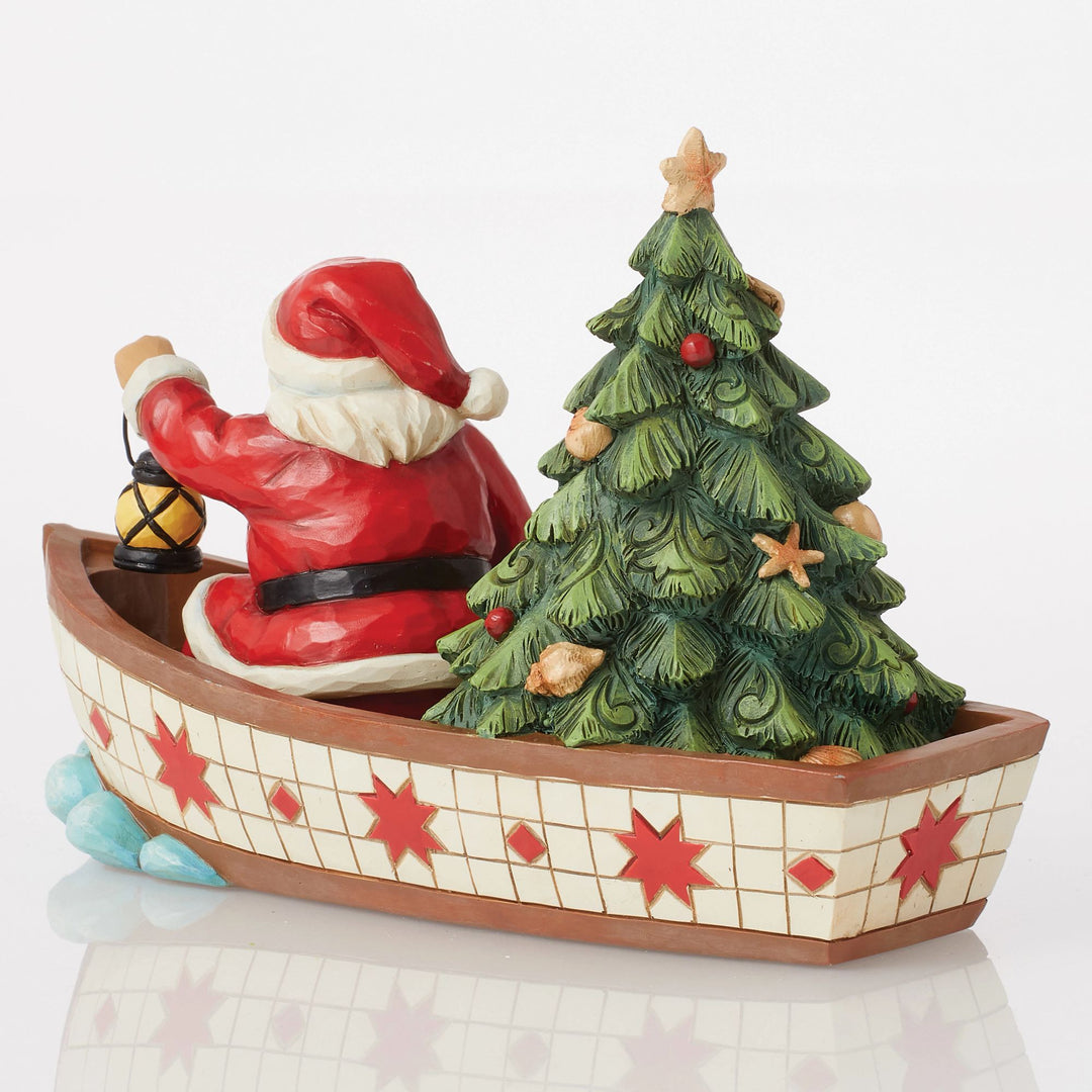 Seas of Giving (Santa in a Boat) - Heartwood Creek by Jim Shore