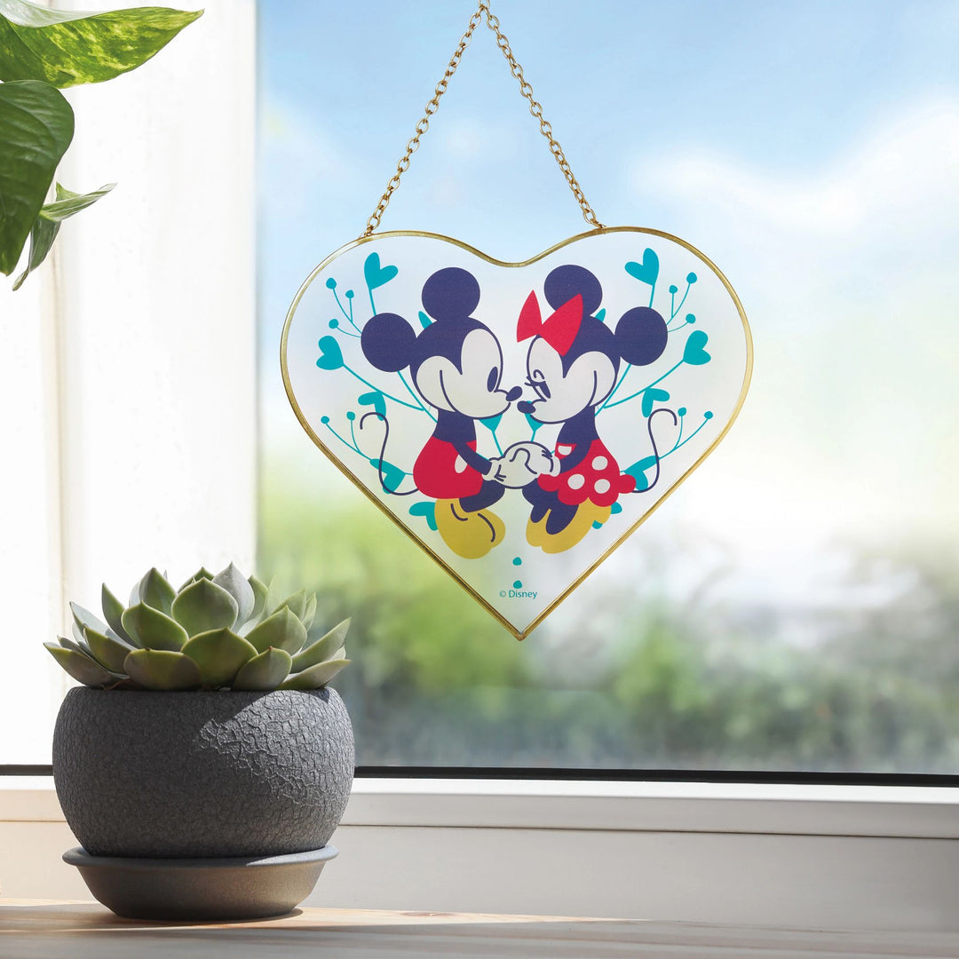 Mickey & Minnie Suncatcher by Disney Garden