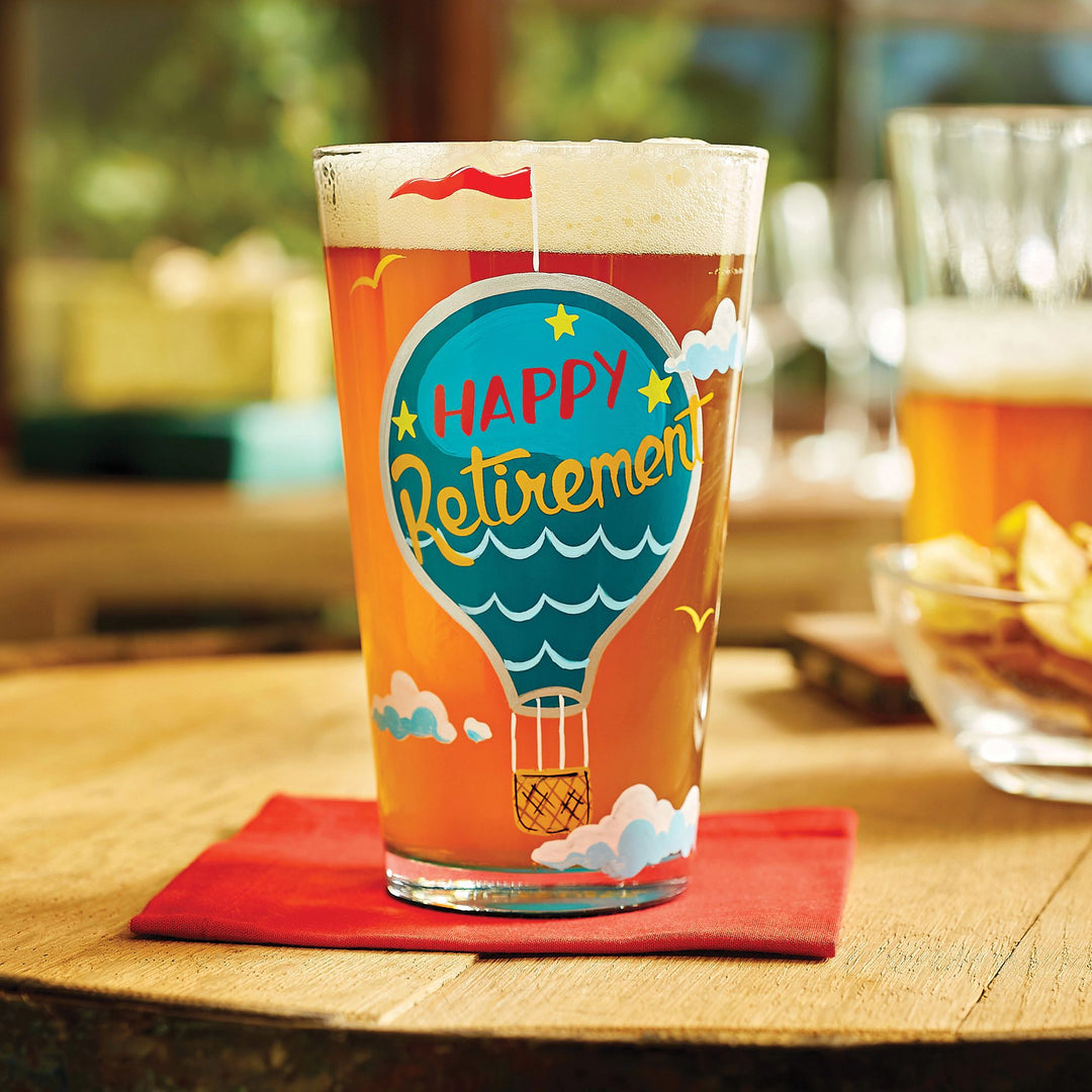 Happy Retirement Beer Glass by Lolita