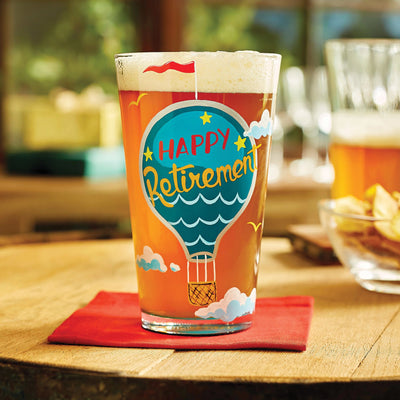 Happy Retirement Beer Glass by Lolita