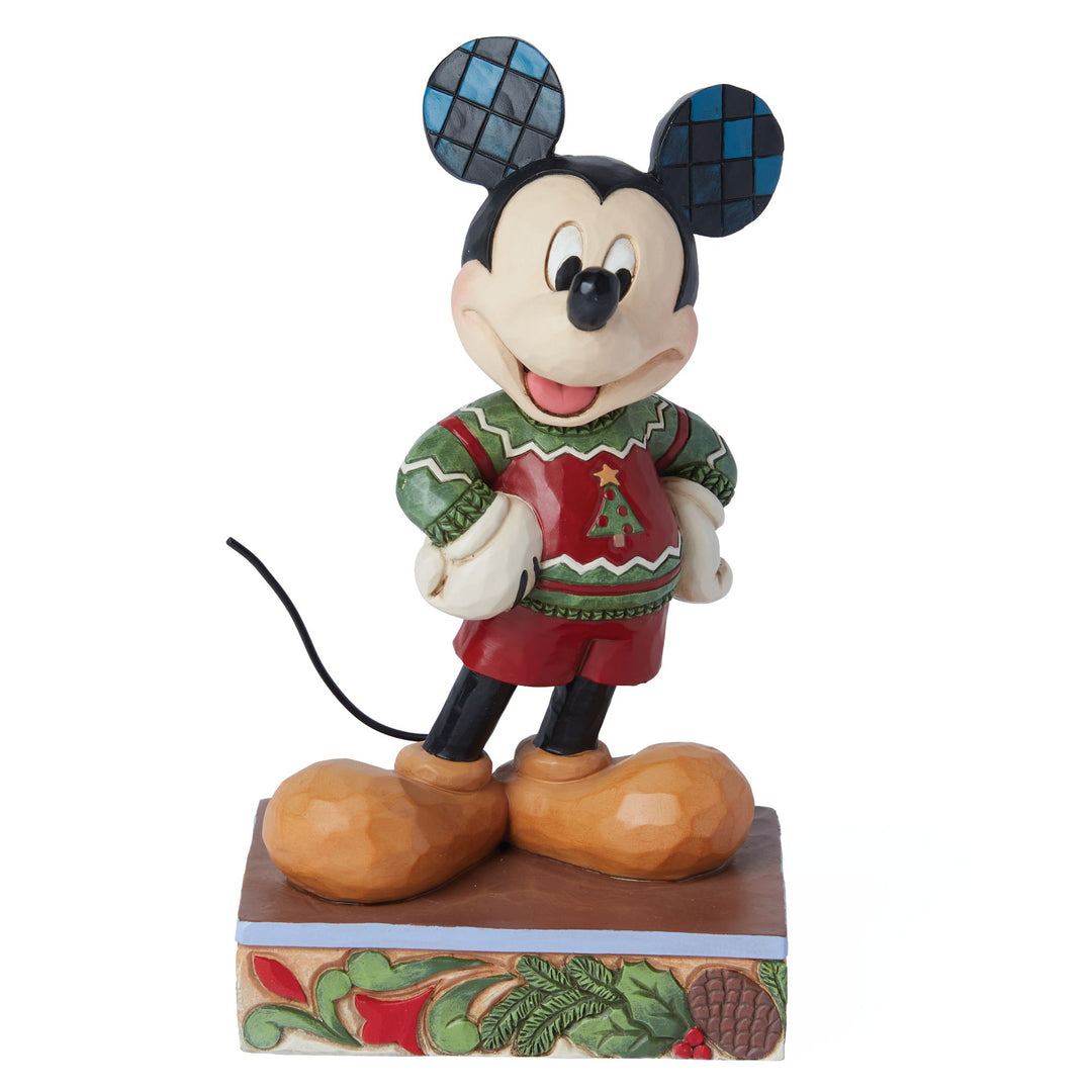 All Decked Out (Mickey Mouse Christmas Sweater Figurine) - Disney Traditions byJim Shore