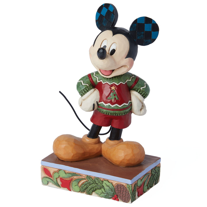 All Decked Out (Mickey Mouse Christmas Sweater Figurine) - Disney Traditions byJim Shore