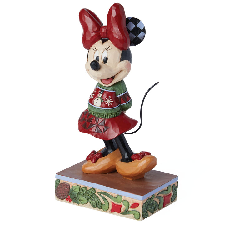 Holiday Ready (Minnie Mouse Christmas Sweater Figurine) - Disney Traditions by Jim Shore