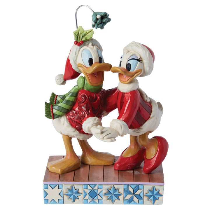 Merry Mistletoe (Donald Duck and Daisy Duck Mistletoe Christmas Figurine) - Disney Traditions by Jim Shore