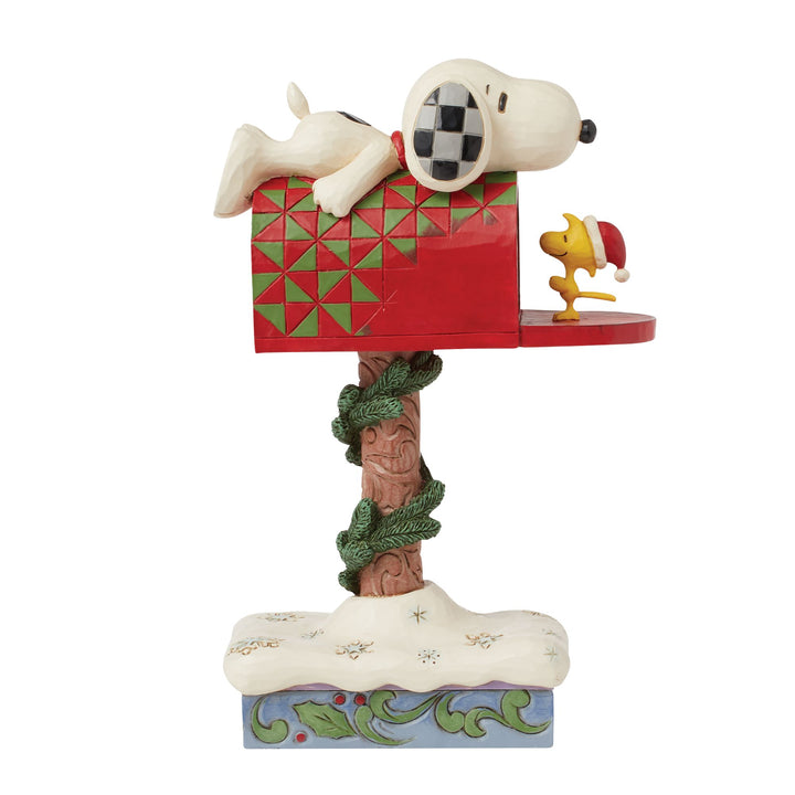 Woodstock's Wishes (Snoopy & Woodstock Mail Figurine) - Peanuts by Jim Shore