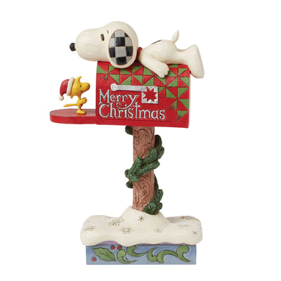 Woodstock's Wishes (Snoopy & Woodstock Mail Figurine) - Peanuts by Jim Shore