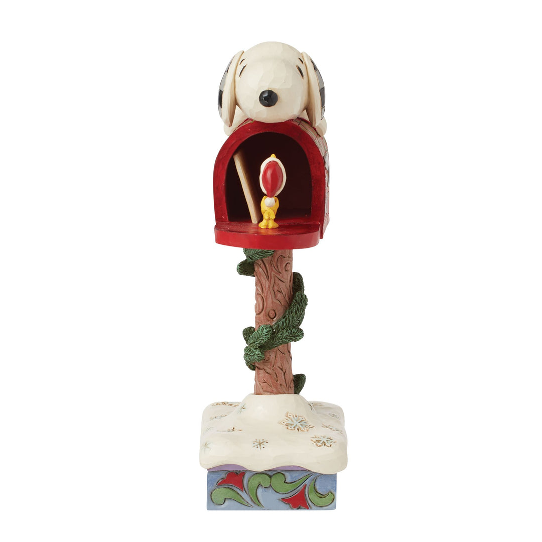 Woodstock's Wishes (Snoopy & Woodstock Mail Figurine) - Peanuts by Jim Shore