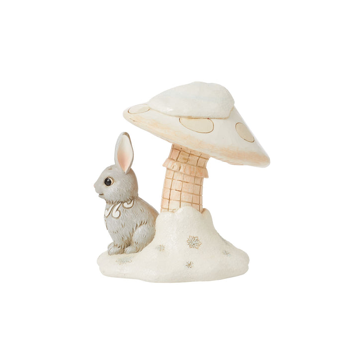 White Woodland Bunny Figurine - Heartwood Creek by Jim Shore