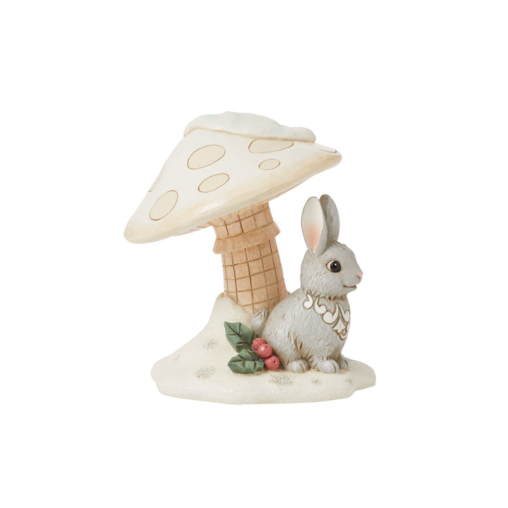 White Woodland Bunny Figurine - Heartwood Creek by Jim Shore