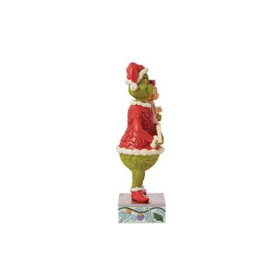 Grinch and Cindy-Lou with Naughty / Nice Sign Figurine - The Grinch by Jim Shore