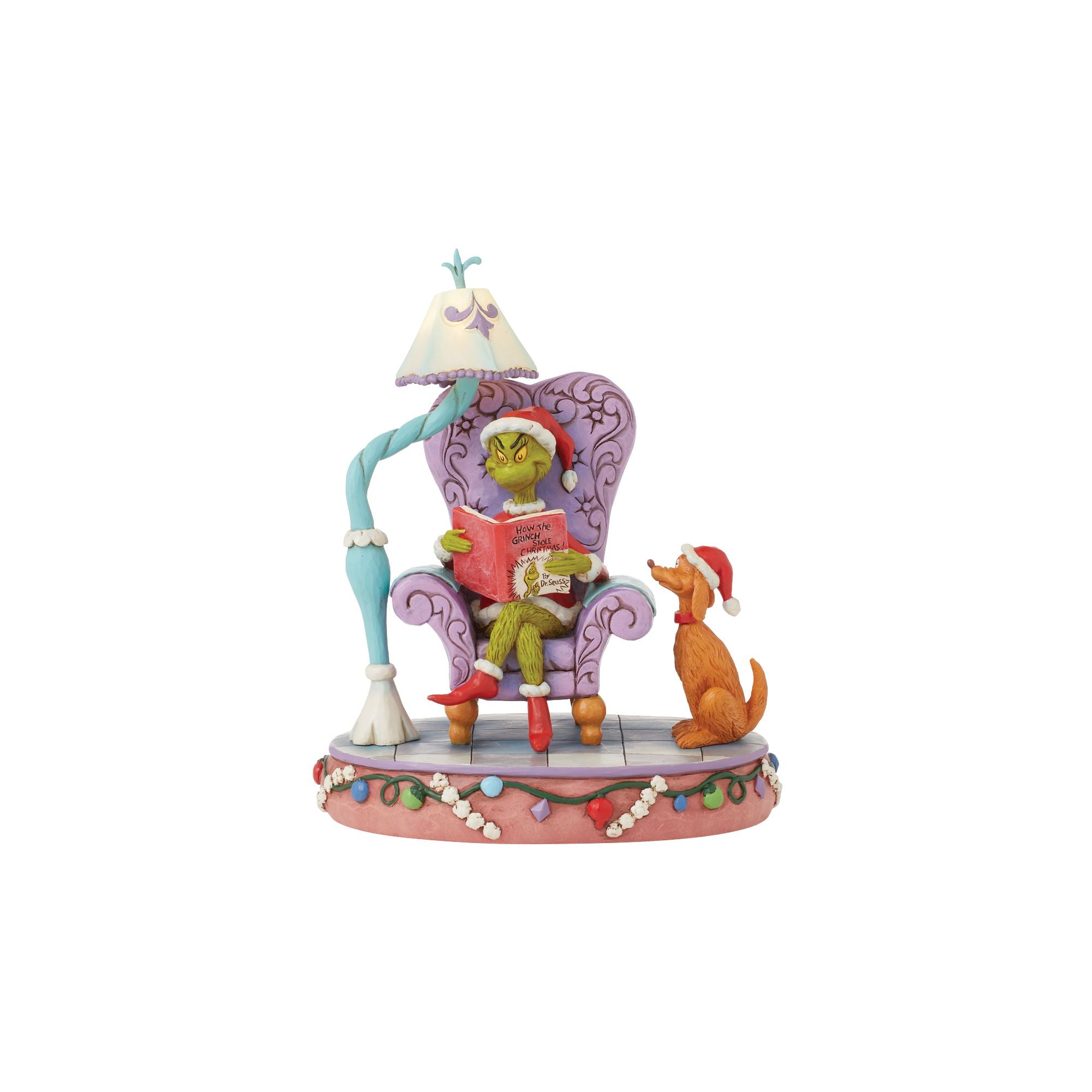 Jim Shore Dr. Seuss The Grinch Lighted offers Figurine