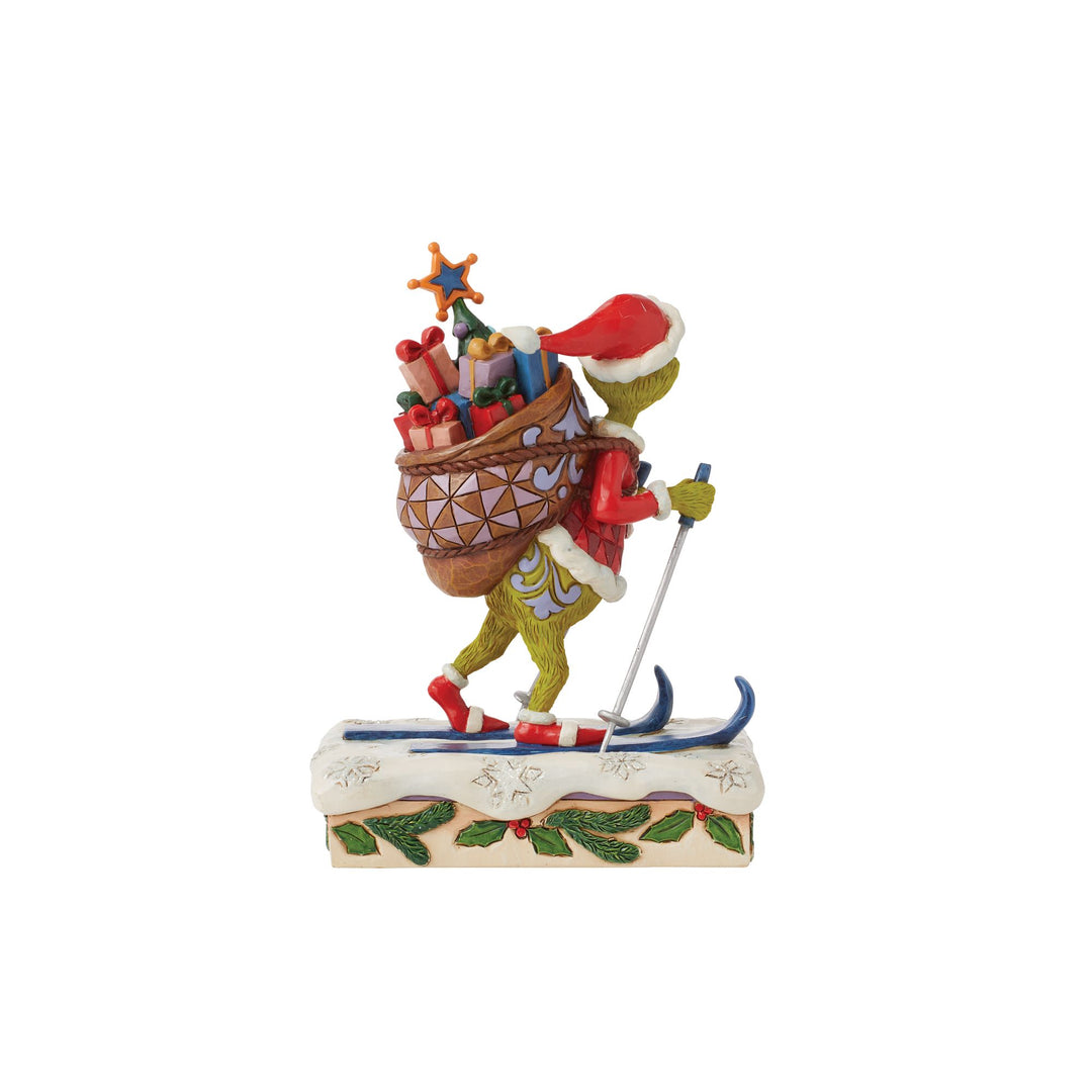 Grinch Skiing Figurine - The Grinch by Jim Shore