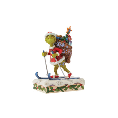 Grinch Skiing Figurine - The Grinch by Jim Shore