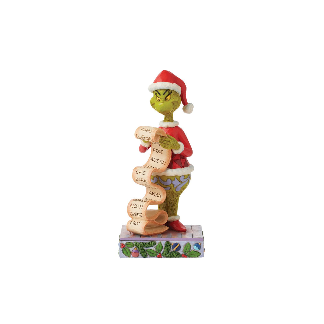 Grinch Holding Nighty / Nice List Figurine - The Grinch by Jim Shore