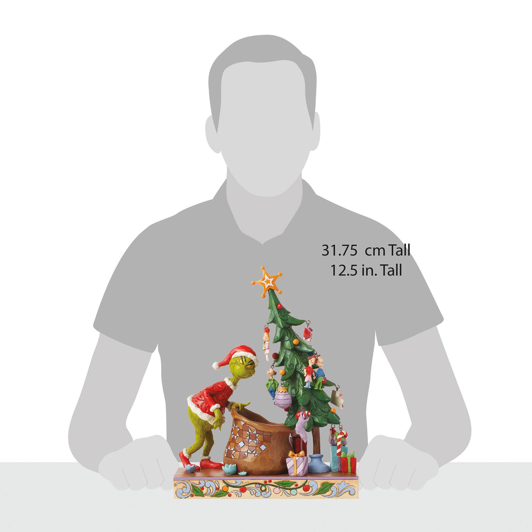 Grinch Decoratable Countdown Tree Figurine - The Grinch by Jim Shore