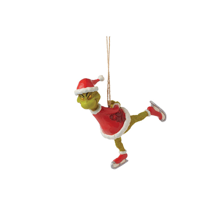 The Grinch Ice Skating Hanging Ornament - The Grinch by Jim Shore