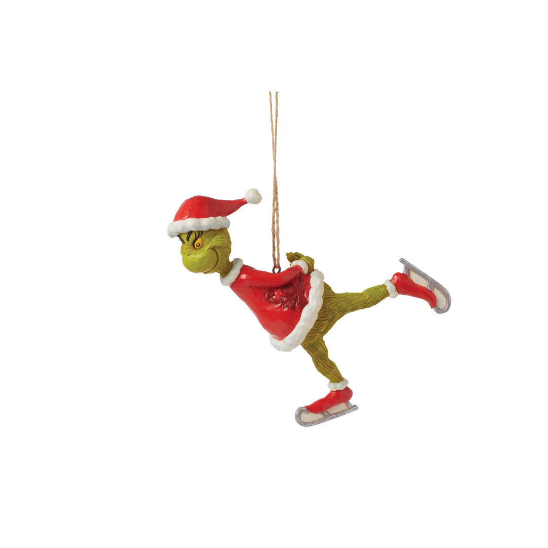 The Grinch Ice Skating Hanging Ornament - The Grinch by Jim Shore