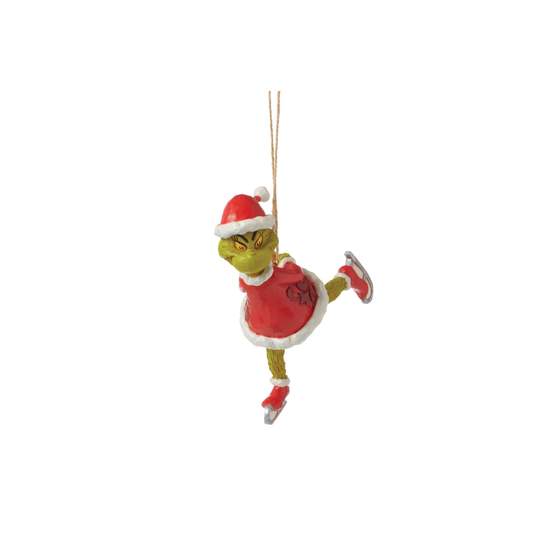 The Grinch Ice Skating Hanging Ornament - The Grinch by Jim Shore