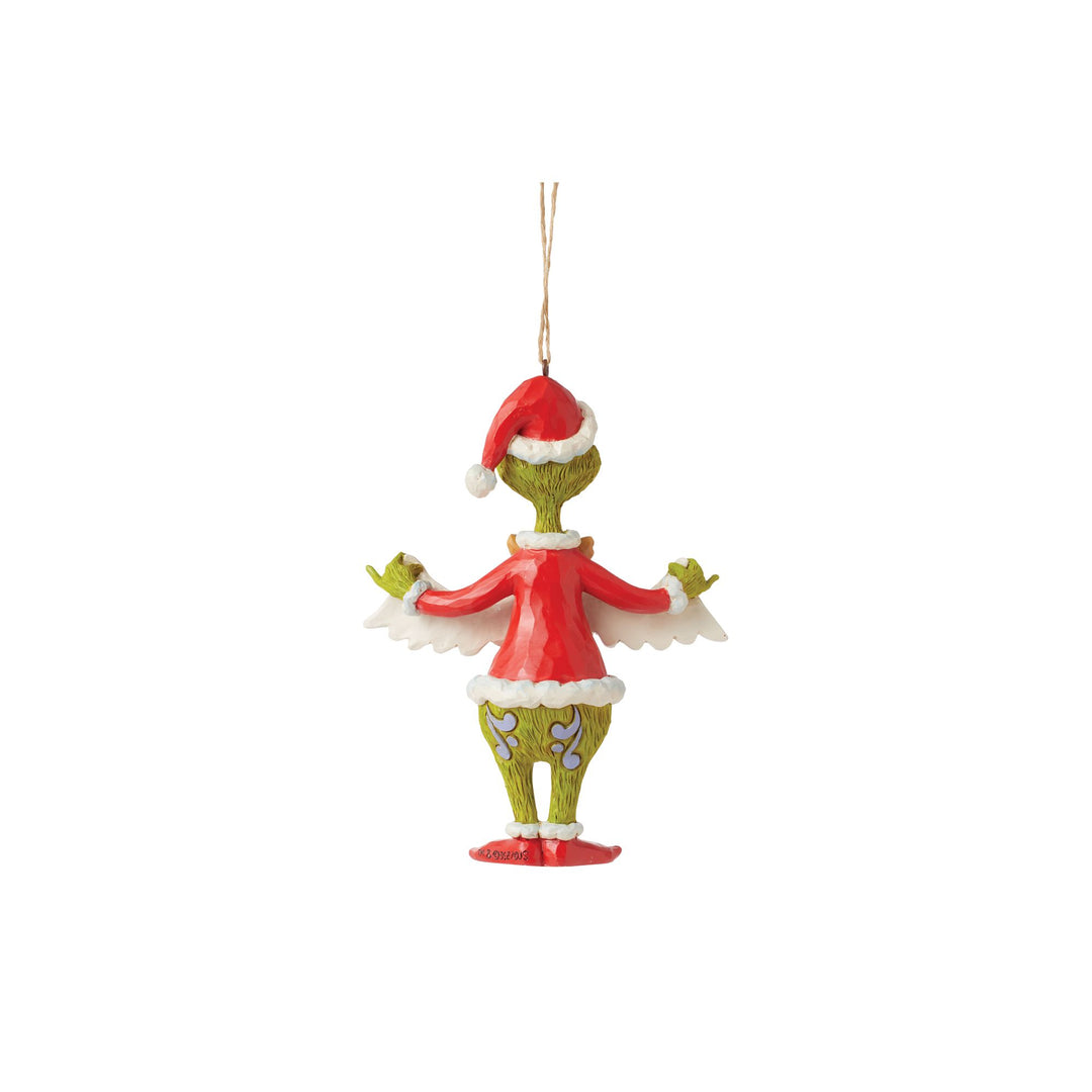 The Grinch with Christmas Banner Hanging Ornament - The Grinch by Jim Shore