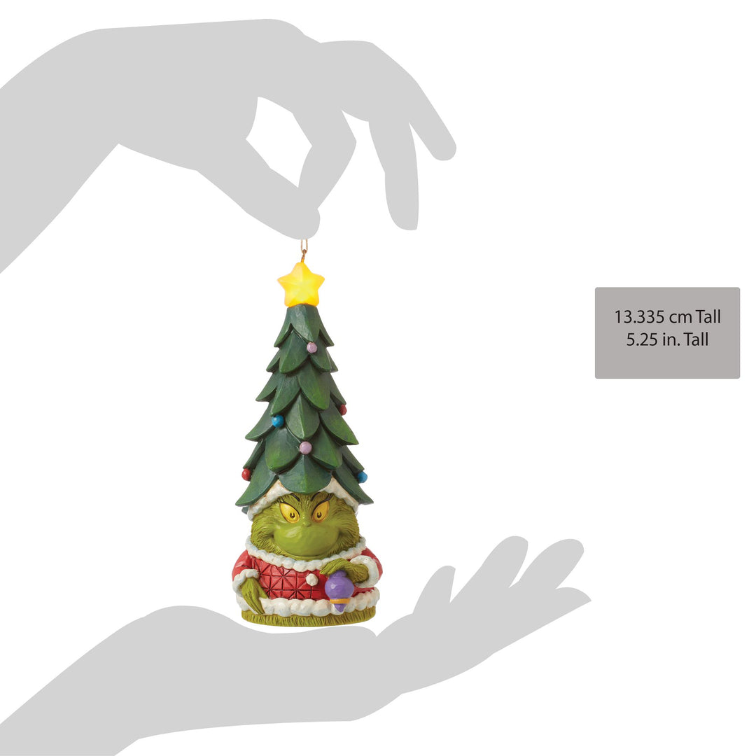 The Grinch Light Up Gnome Hanging Ornament - The Grinch by Jim Shore