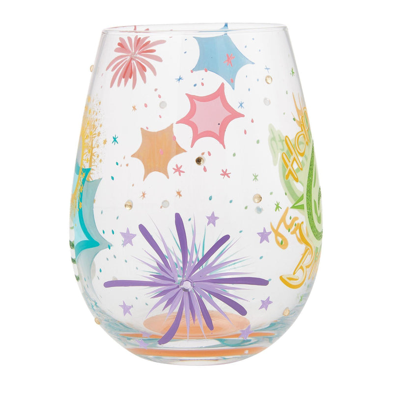 Happy 60th Birthday Stemless Wine Glass by Lolita - Enesco Gift Shop