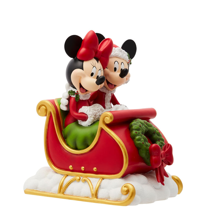 Christmas Mickey and Minnie Mouse Figurine by Disney Showcase